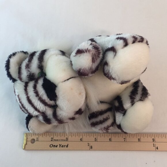 Vintage Circus Circus Casino White Tiger Plush 9" Stuffed Animal Toy Stripes - Picture 7 of 7